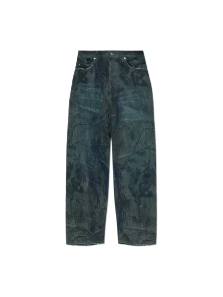 Szerokie jeansy Balenciaga niebieskie
