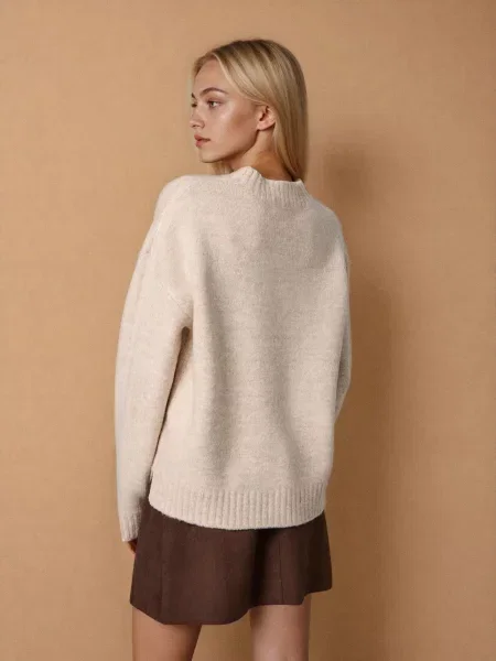 Джемпер basic нюдовий