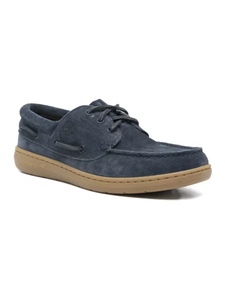 Półbuty Timberland skórzane niebieskie