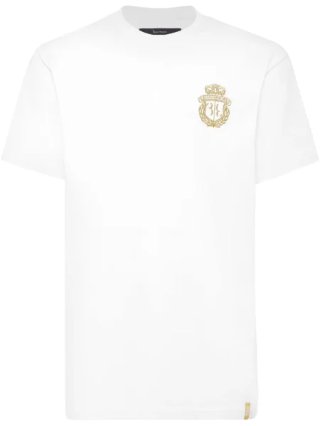 Tricou Billionaire cu broderie alb