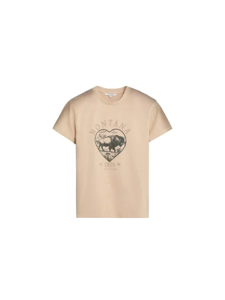 Scalpers Tricou bej / natural alb