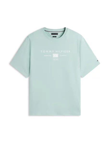 Tommy Hilfiger Big & Tall Tricou verde mentă alb