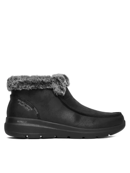 Skechers Členková obuv Glacial Ultra čierna