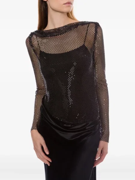 Rochie Alberta Ferretti plasă de costum negru
