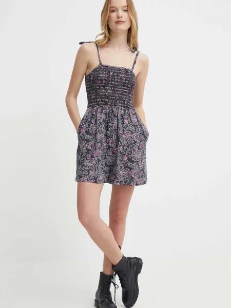 Комбінезон Pepe Jeans DIMAS декольте каро сірий
