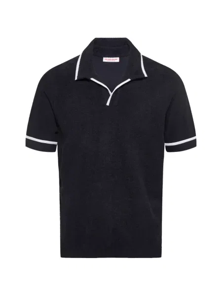 Gulerat tricou Orlebar Brown albastru