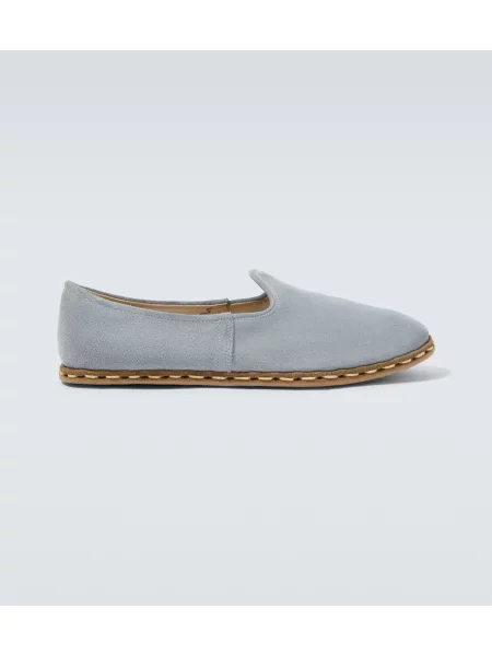 Chiloți Sabah din piele de căprioară slip-on albastru