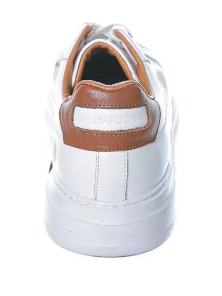 Sneakerși La Martina din piele alb