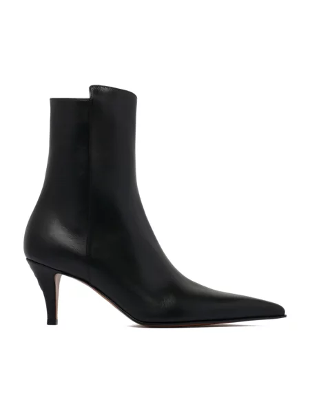 Buty do kostki Alexander Mcqueen skórzane czarne