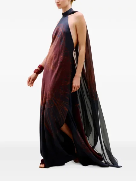 Rochie maxi Silvia Tcherassi albastru
