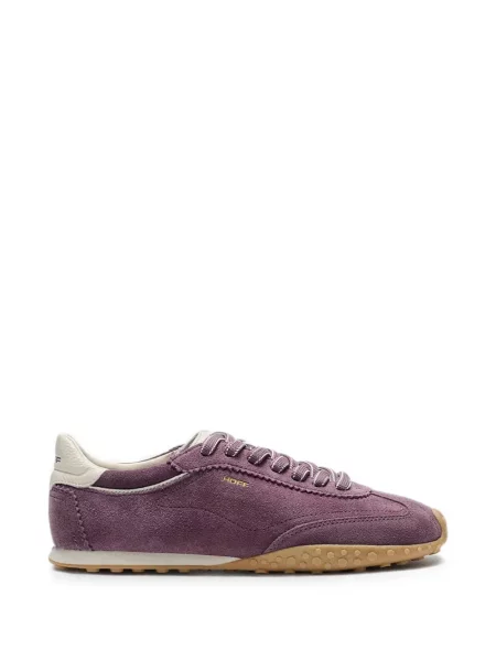 Sneakerși Hoff din piele de căprioară cu imagine violet