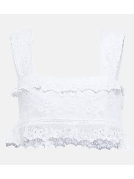 Cropp top Isabel Marant de mătase alb