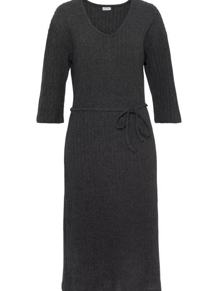 LASCANA Rochie tricotat metalic gri