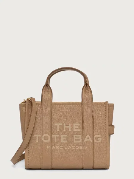 Geantă shopper Marc Jacobs din piele bej