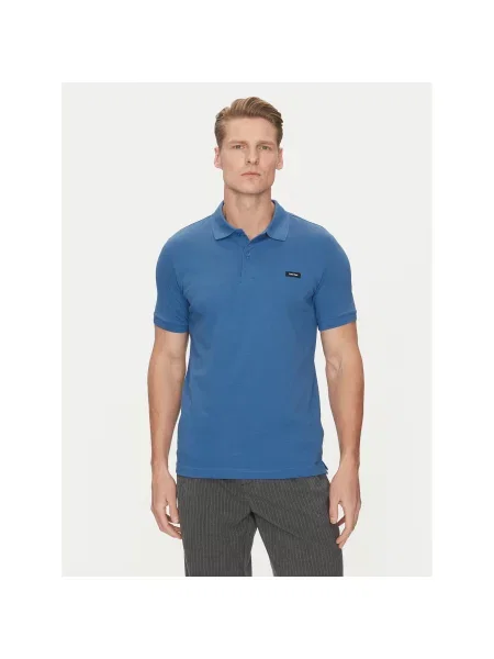 Calvin Klein Polo Slim Fit μπλε