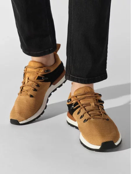 Трикотажные кроссовки Timberland коричневые