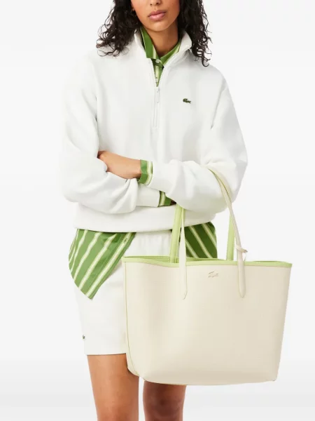 Geantă shopper Lacoste verde