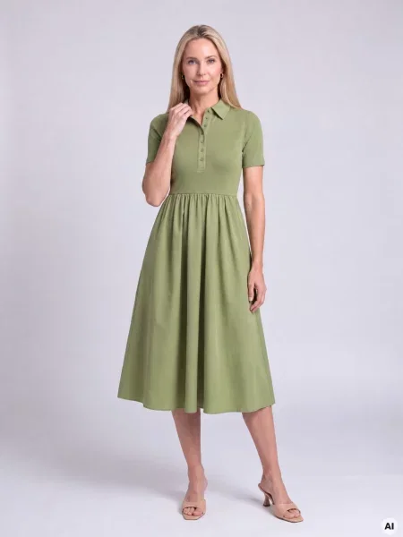 Midi haljina Orsay zelena