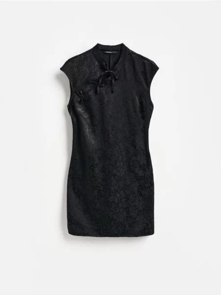 Reserved Rochie cu motiv jacard negru