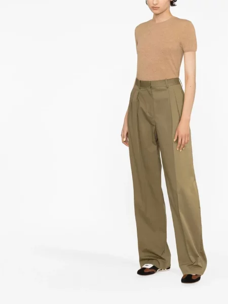 Długa koszulka Polo Ralph Lauren bez rękawów z kaszmiru niebieska