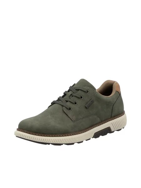 Rieker Pantofi cu șireturi sport închis verde
