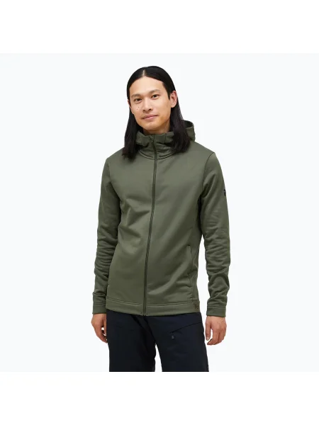 Tricou pentru bărbați Peak Performance Rider Tech Zip Hood pine needle