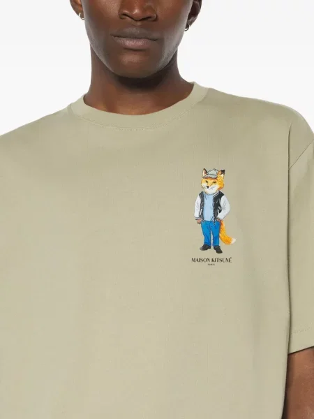 Tricou Maison Kitsune verde