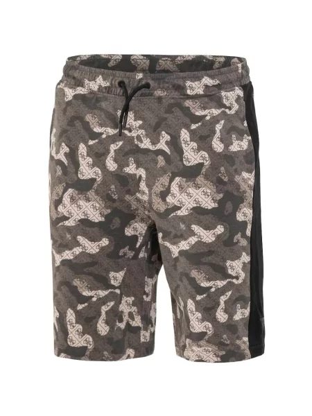 Pantaloni scurți Guess cu imagine cu model camuflaj gri