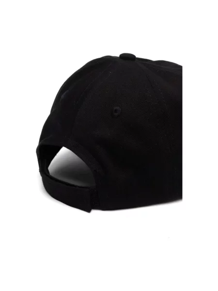 Czapka z daszkiem Palm Angels z logo czarna
