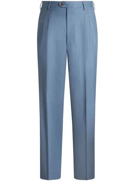 Pantaloni Etro plisate albastru