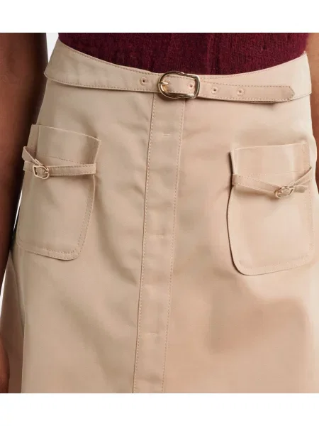Cu centură fustă midi Dorothee Schumacher maro