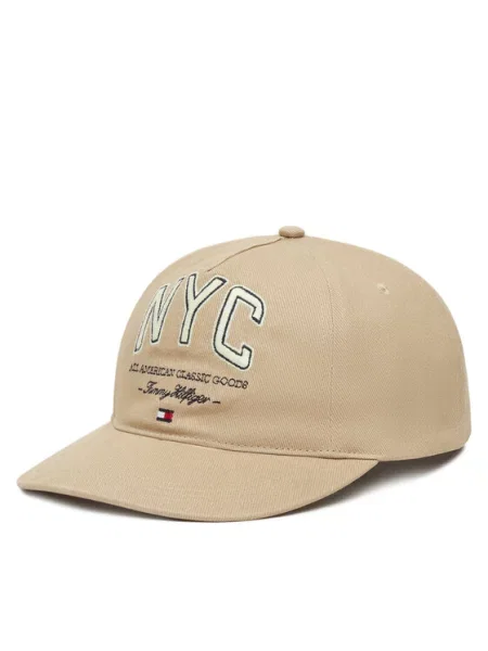 Tommy Hilfiger Šilterica Flag Seasonal 5 Panel Bež crna