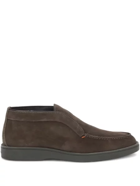 Semišové desert boots Santoni hnědé