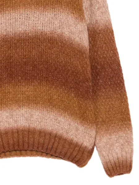 Pulover Daniele Alessandrini tricotate cu gradient maro