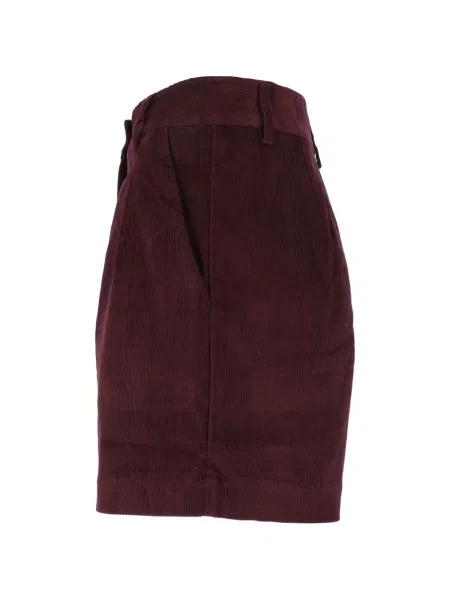 Pantaloni scurți Mc2 Saint Barth de catifea cord roșu