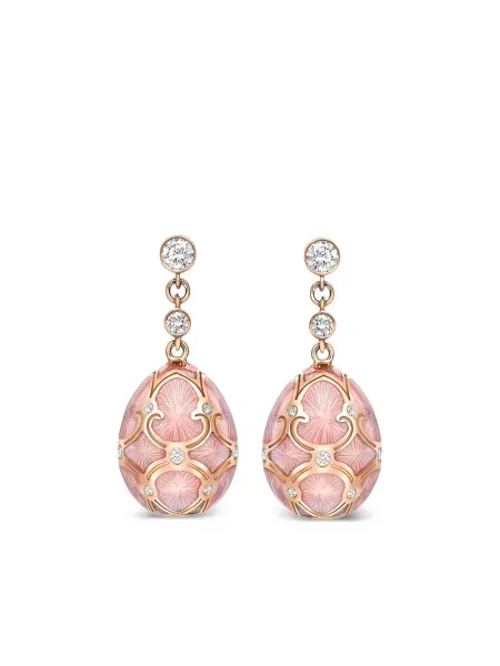 Náušnice Fabergé ružová