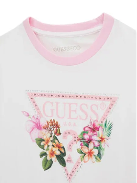 Guess Marškinėliai Regular Fit balta