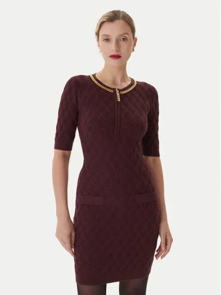 Elisabetta Franchi Коктейльна сукня бордовий