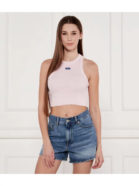 Hugo Blue Top Baby | Cropped Fit kék