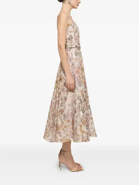 Rochie midi Nissa cu model floral