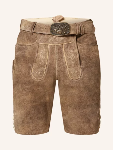 Spieth & Wensky Spodnie Skórzane W Stylu Ludowym Rampoldi braun