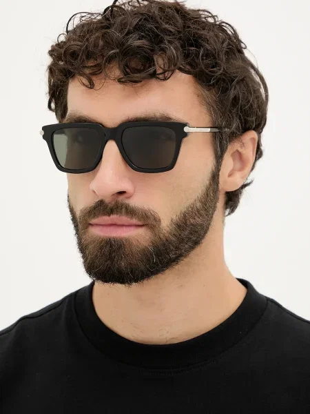 Слънчеви очила Alexander McQueen мъжки черно