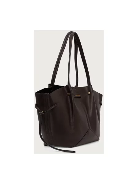 Karl Lagerfeld torebka tote z imitacji skóry K/PIERCED brązowa