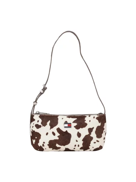 Torebka Tommy Jeans skórzana brązowa