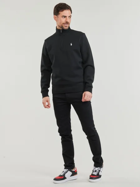 Pletená mikina na zips Polo Ralph Lauren čierna