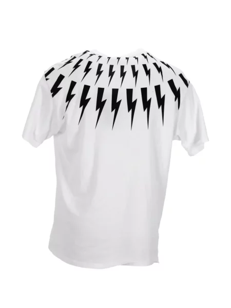 Tricou Neil Barrett cu imagine alb