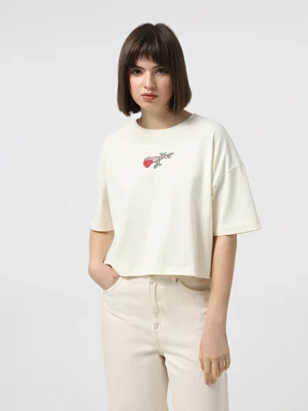 Футболка CONVERSE TLMN Vday Crop білий