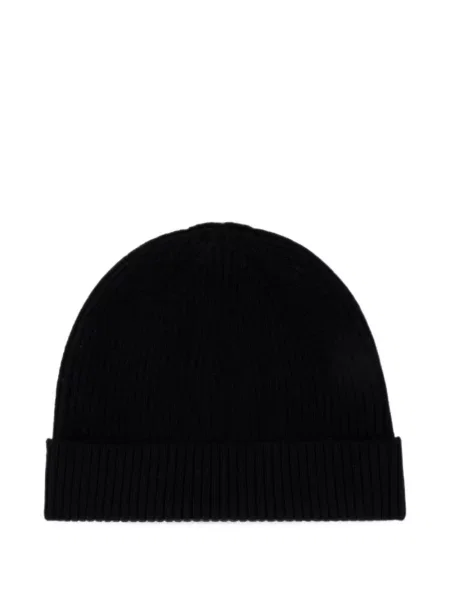 Căciulă Love Moschino cu broderie tricotate negru