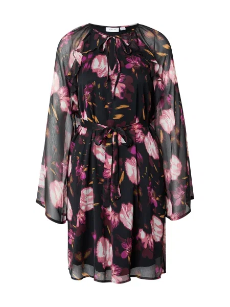 VILA Rochie kaki / lila / roz negru