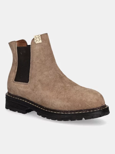 Visvim ghete din piele întoarsă GORNERGRAT MID-FOLK verde